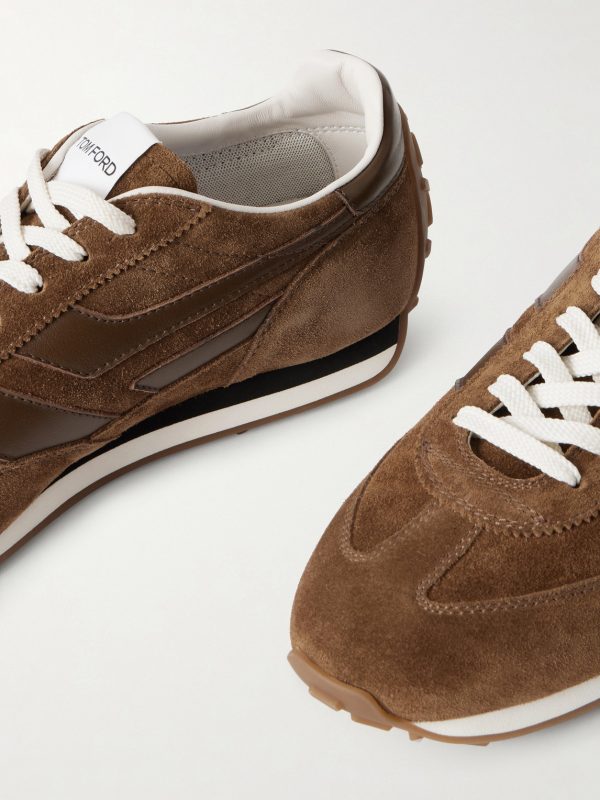 Mick Leather-Trimmed Suede Sneakers - CU Mick Leather-Trimmed Suede Sneakers - CU