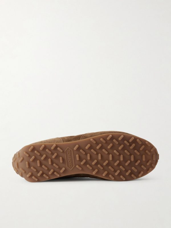 Mick Leather-Trimmed Suede Sneakers - E1 Mick Leather-Trimmed Suede Sneakers - E1
