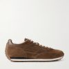 Mick Leather-Trimmed Suede Sneakers Mick Leather-Trimmed Suede Sneakers