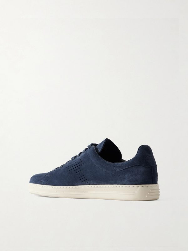 Warwick Perforated Suede Sneakers - BK Warwick Perforated Suede Sneakers - BK