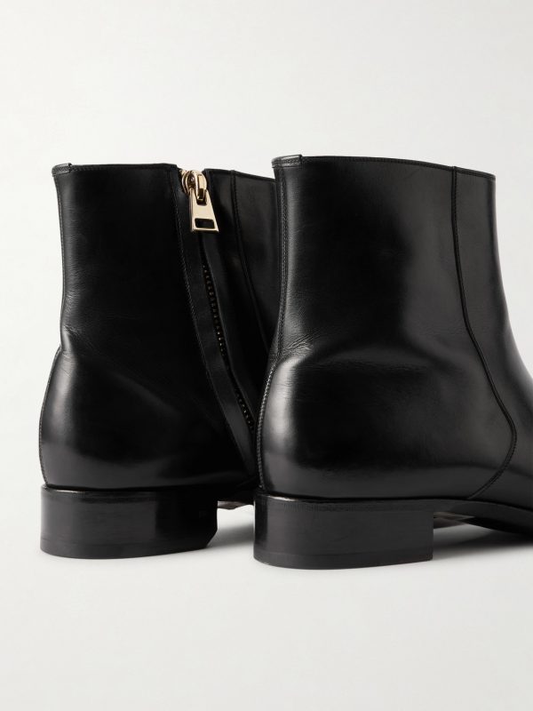 Elkan Burnished-Leather Chelsea Boots - CU Elkan Burnished-Leather Chelsea Boots - CU