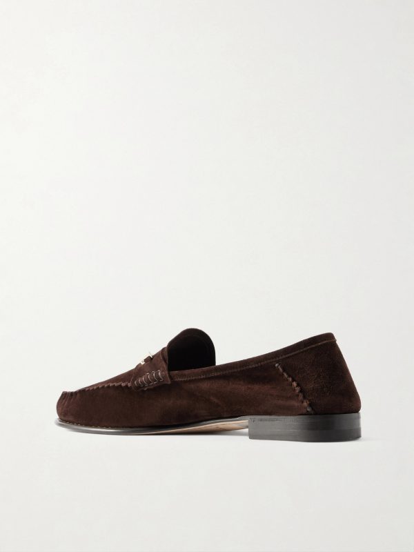 Ripley Embellished Suede Loafers - BK