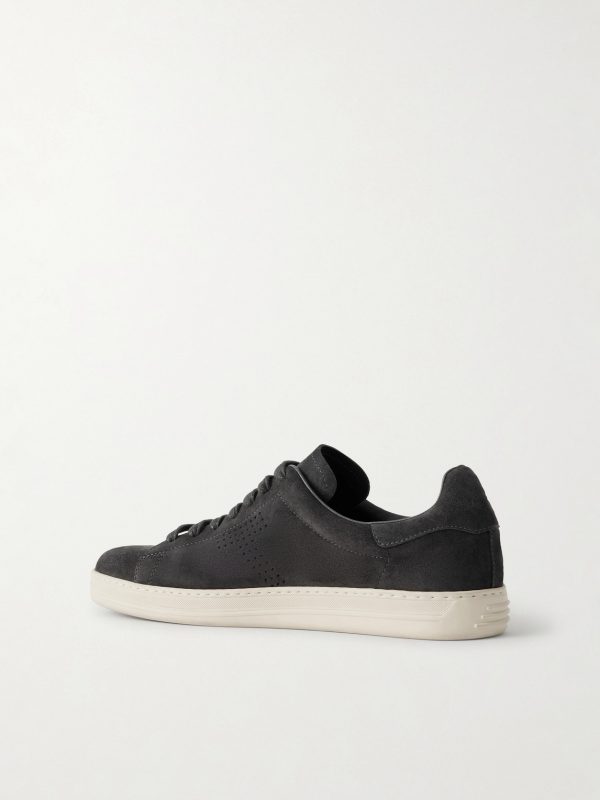 Warwick Perforated Suede Sneakers - BK