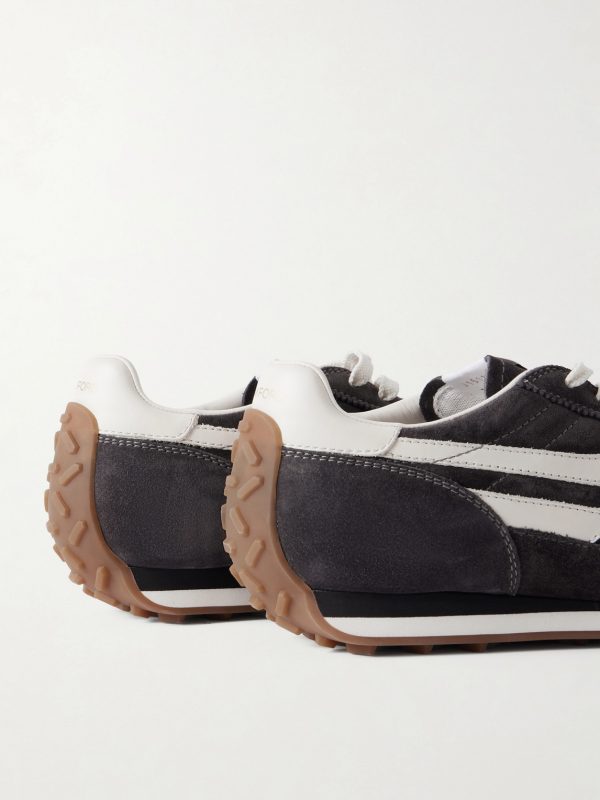 Mick Leather-Trimmed Suede Sneakers - CU Mick Leather-Trimmed Suede Sneakers - CU