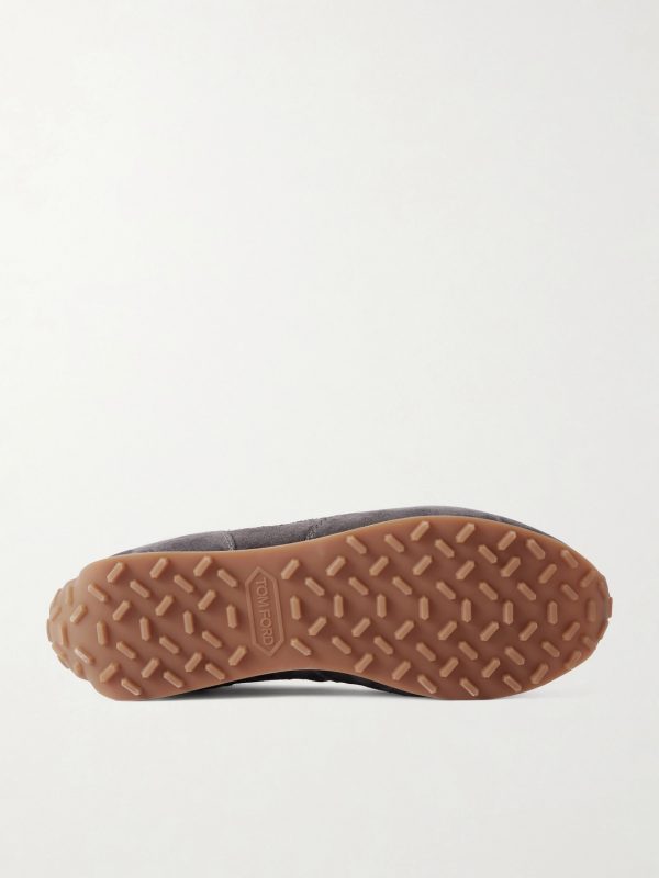 Mick Leather-Trimmed Suede Sneakers - E1 Mick Leather-Trimmed Suede Sneakers - E1