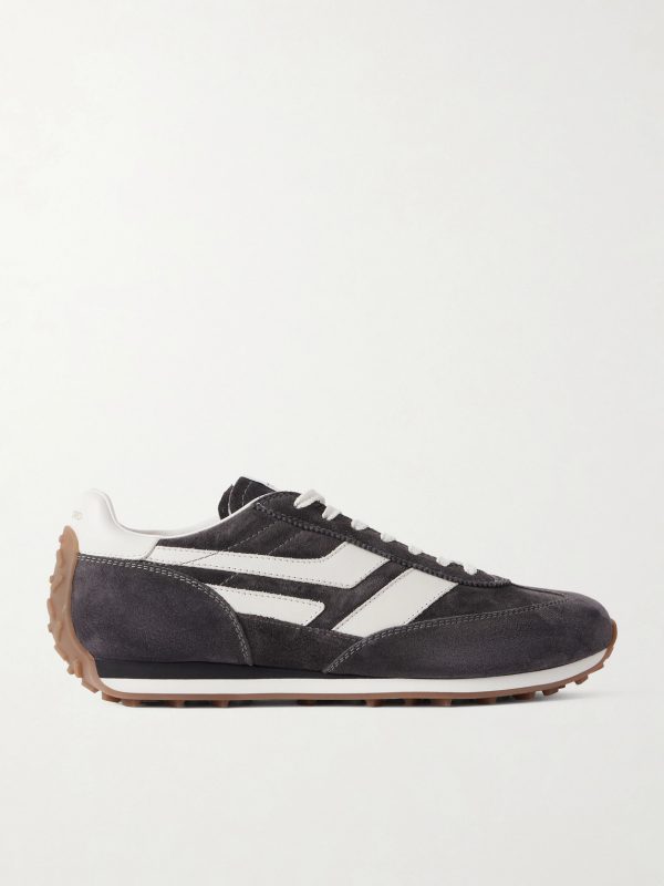Mick Leather-Trimmed Suede Sneakers Mick Leather-Trimmed Suede Sneakers