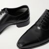 Elkan Burnished-Leather Oxford Shoes - CU