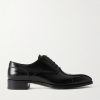 Elkan Burnished-Leather Oxford Shoes