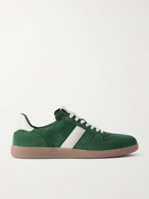 Archer Leather-Trimmed Suede Sneakers Archer Leather-Trimmed Suede Sneakers