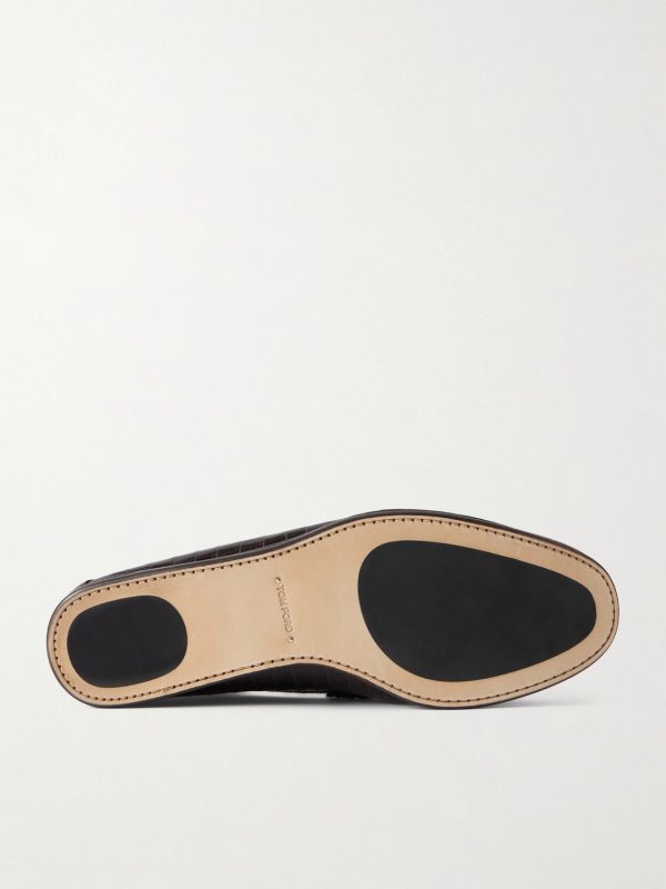 Sebastian Croc-Effect Leather Loafers - E1 Sebastian Croc-Effect Leather Loafers - E1