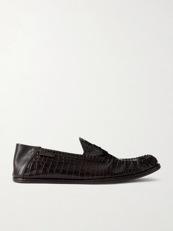 Sebastian Croc-Effect Leather Loafers Sebastian Croc-Effect Leather Loafers