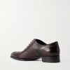 Elkan Burnished-Leather Oxford Shoes - BK Elkan Burnished-Leather Oxford Shoes - BK