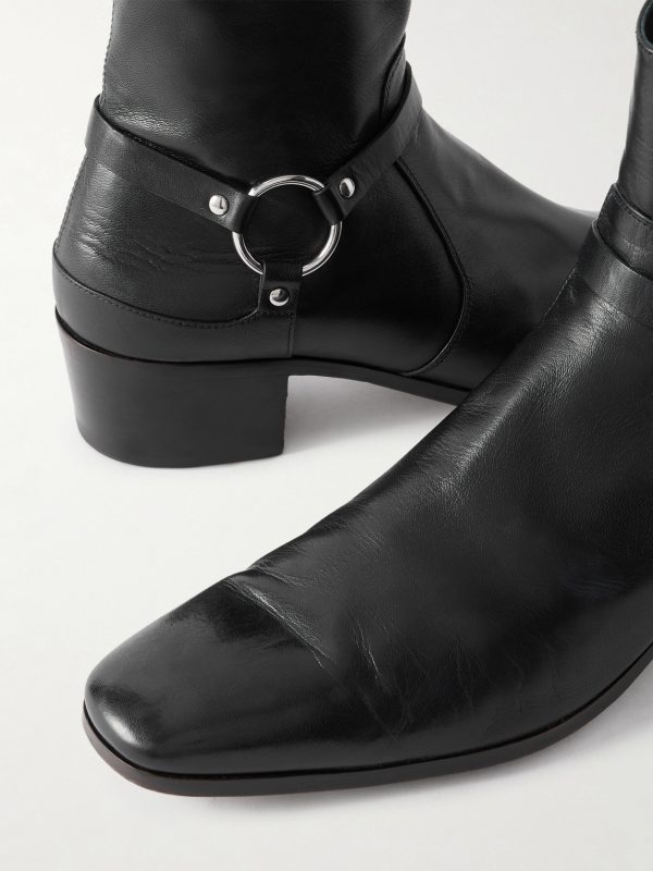 Clint Embellished Leather Boots - CU Clint Embellished Leather Boots - CU