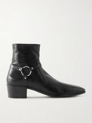 Clint Embellished Leather Boots Clint Embellished Leather Boots