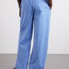 + Paula's Ibiza Straight-Leg Anagram-Embroidered Checked Cotton-Poplin Trousers - BK