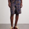 + Paula's Ibiza Straight-Leg Printed Silk Drawstring Shorts - FR + Paula's Ibiza Straight-Leg Printed Silk Drawstring Shorts - FR