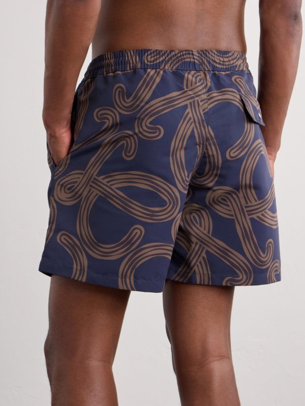 + Paula's Ibiza Straight-Leg Mid-Length Printed Swim Shorts - BK