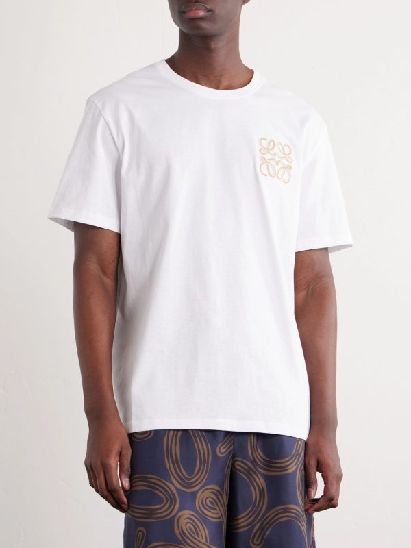 + Paula's Ibiza Logo-Embroidered Cotton T-Shirt - FR + Paula's Ibiza Logo-Embroidered Cotton T-Shirt - FR