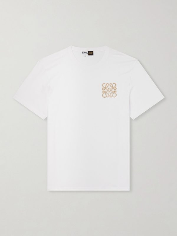 + Paula's Ibiza Logo-Embroidered Cotton T-Shirt + Paula's Ibiza Logo-Embroidered Cotton T-Shirt