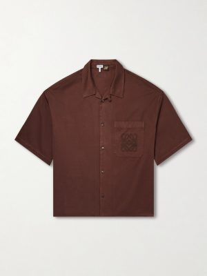 + Paula's Ibiza Logo-Embroidered Cotton Shirt + Paula's Ibiza Logo-Embroidered Cotton Shirt