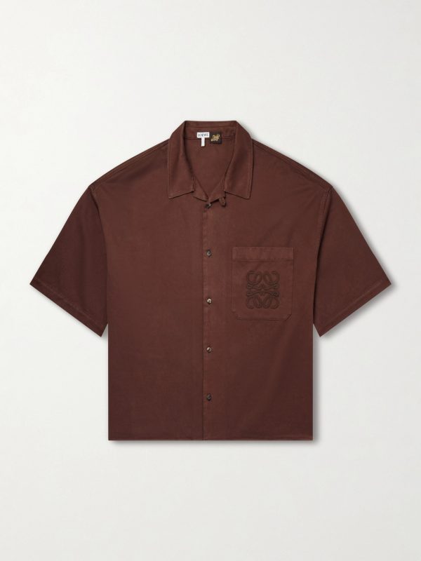 + Paula's Ibiza Logo-Embroidered Cotton Shirt + Paula's Ibiza Logo-Embroidered Cotton Shirt