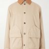 + Paula's Ibiza Leather-Trimmed Cotton-Twill Blouson Jacket