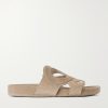 + Paula's Ibiza Ease Monogram Suede Slides