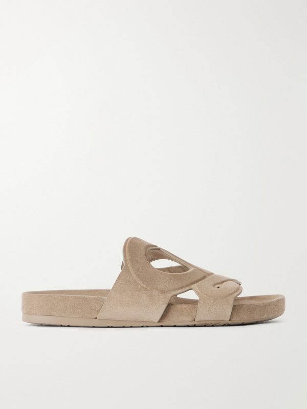 + Paula's Ibiza Ease Monogram Suede Slides