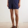 + Paula's Ibiza Straight-Leg Cotton-Blend Shorts - FR + Paula's Ibiza Straight-Leg Cotton-Blend Shorts - FR