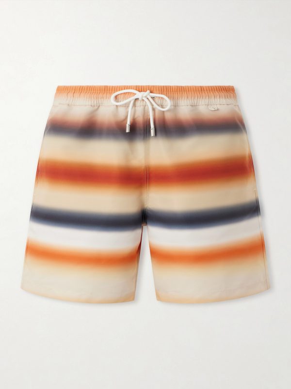 + Paula's Ibiza Straight-Leg Mid-Length Striped Swim Shorts + Paula's Ibiza Straight-Leg Mid-Length Striped Swim Shorts