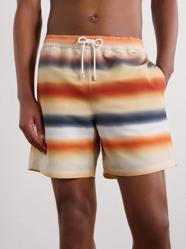 + Paula's Ibiza Straight-Leg Mid-Length Striped Swim Shorts - OU + Paula's Ibiza Straight-Leg Mid-Length Striped Swim Shorts - OU