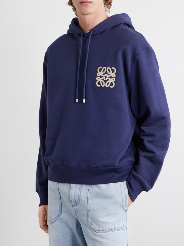 + Paula's Ibiza Anagram-Embroidered Cotton-Jersey Hoodie - FR + Paula's Ibiza Anagram-Embroidered Cotton-Jersey Hoodie - FR