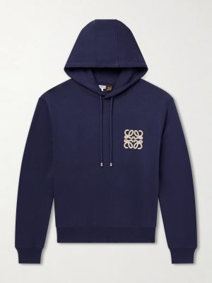 + Paula's Ibiza Anagram-Embroidered Cotton-Jersey Hoodie + Paula's Ibiza Anagram-Embroidered Cotton-Jersey Hoodie