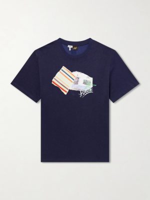+Paula's Ibiza Patch-Appliqué Cotton-Blend Jersey T-Shirt