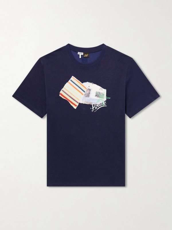 +Paula's Ibiza Patch-Appliqué Cotton-Blend Jersey T-Shirt +Paula's Ibiza Patch-Appliqué Cotton-Blend Jersey T-Shirt