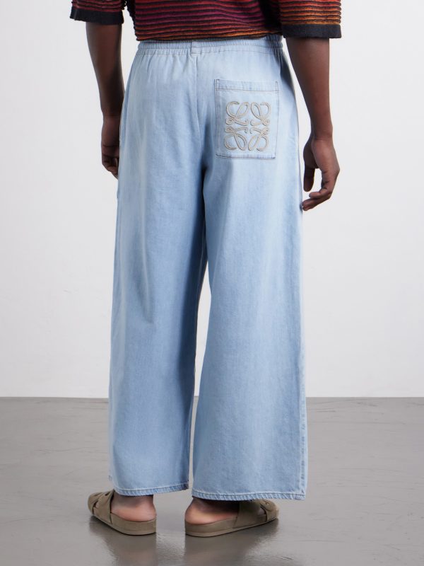 + Paula's Ibiza Wide-Leg Drawstring Jeans - BK
