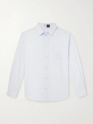 + Paula's Ibiza Logo-Embroidered Cotton-Blend Shirt + Paula's Ibiza Logo-Embroidered Cotton-Blend Shirt