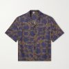 + Paula's Ibiza Convertible-Collar Printed Silk-Satin Shirt + Paula's Ibiza Convertible-Collar Printed Silk-Satin Shirt