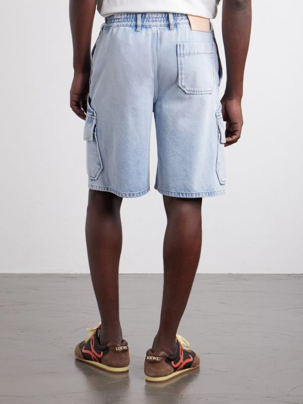 + Paula's Ibiza Straight-Leg Denim Cargo Shorts - BK + Paula's Ibiza Straight-Leg Denim Cargo Shorts - BK
