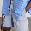 + Paula's Ibiza Straight-Leg Denim Cargo Shorts - CU + Paula's Ibiza Straight-Leg Denim Cargo Shorts - CU