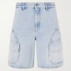 + Paula's Ibiza Straight-Leg Denim Cargo Shorts + Paula's Ibiza Straight-Leg Denim Cargo Shorts