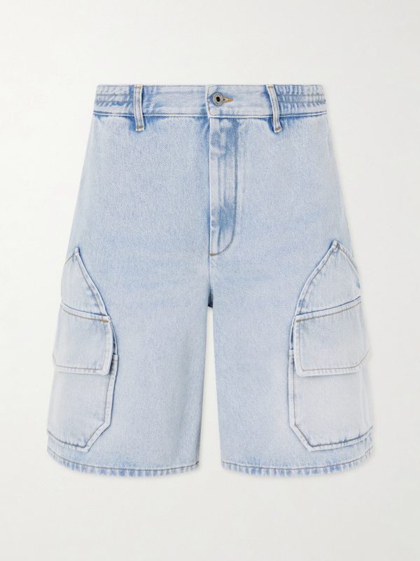 + Paula's Ibiza Straight-Leg Denim Cargo Shorts + Paula's Ibiza Straight-Leg Denim Cargo Shorts