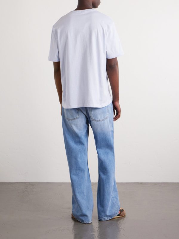 + Paula's Ibiza Logo-Embroidered Cotton T-Shirt - BK