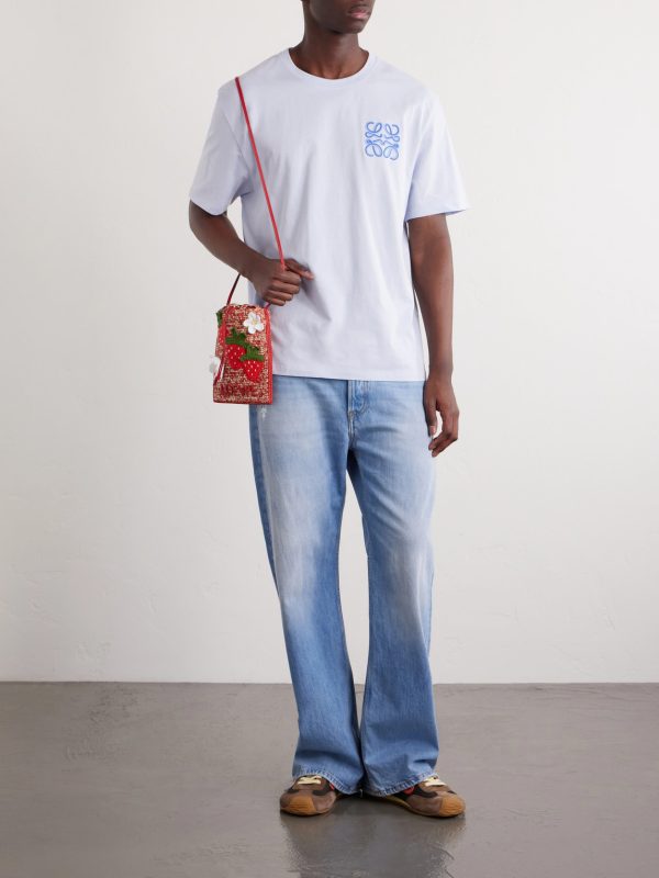 + Paula's Ibiza Logo-Embroidered Cotton T-Shirt - OU