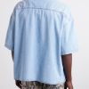 + Paula's Ibiza Logo-Embroidered Denim Shirt - BK