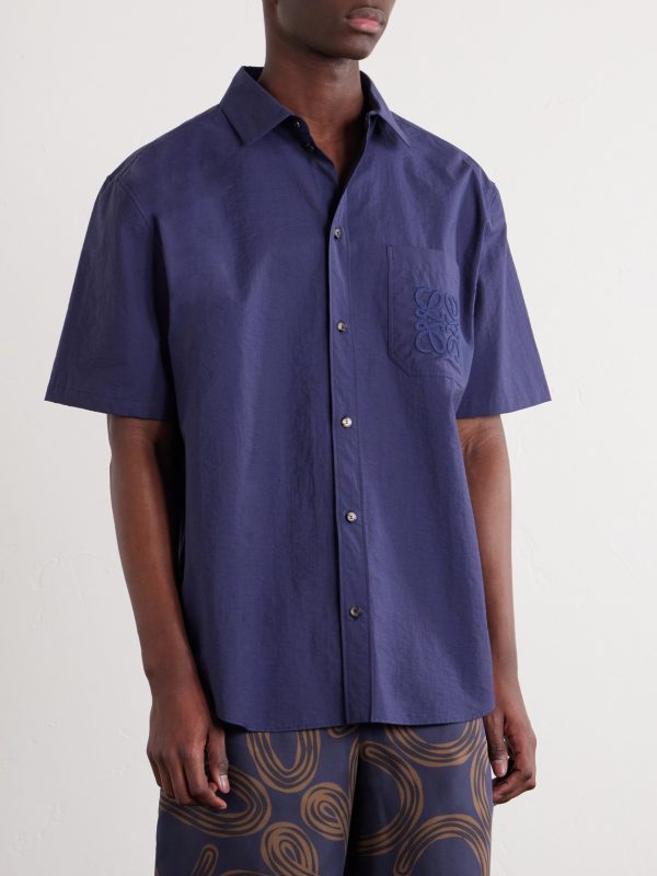 + Paula's Ibiza Logo-Embroidered Cotton-Blend Shirt - FR