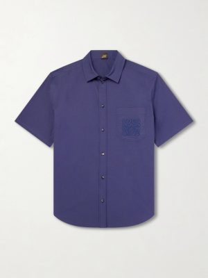 + Paula's Ibiza Logo-Embroidered Cotton-Blend Shirt + Paula's Ibiza Logo-Embroidered Cotton-Blend Shirt
