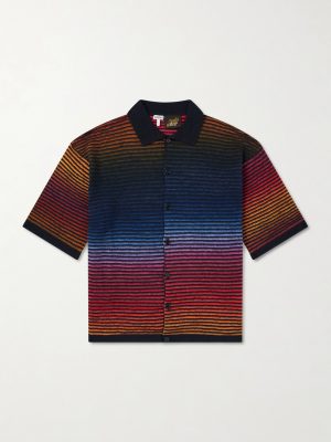 + Paula's Ibiza Knitted Cotton-Blend Shirt + Paula's Ibiza Knitted Cotton-Blend Shirt