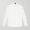 + Paula's Ibiza Anagram-Embroidered Lyocell-Poplin Shirt + Paula's Ibiza Anagram-Embroidered Lyocell-Poplin Shirt