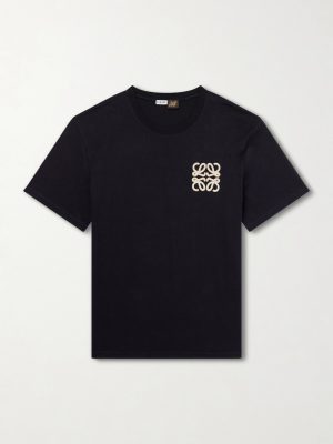 + Paula's Ibiza Logo-Embroidered Cotton T-Shirt + Paula's Ibiza Logo-Embroidered Cotton T-Shirt